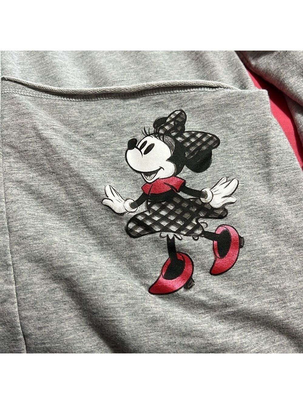 DISNEY PARKS Minnie Mouse zip hoodie. Great with gingham accents. XXL - Picture 4 of 8